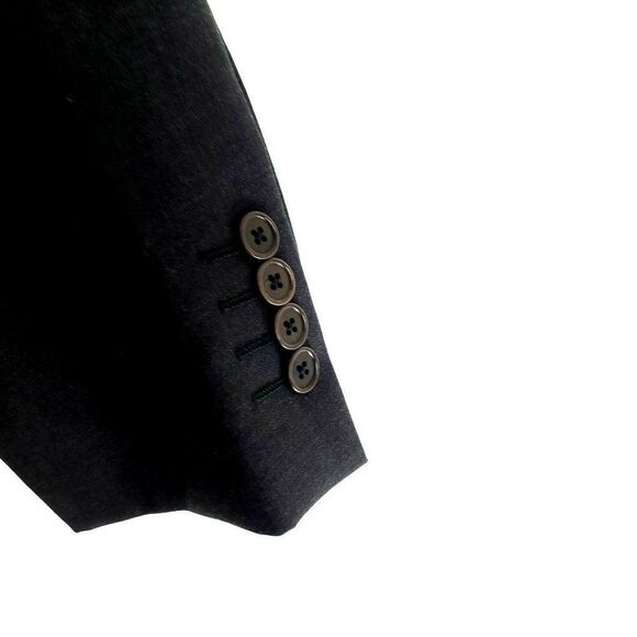 Pronto Uomo Super 120s Wool 2 Button‎ Blazer 44L Gray Italy Sport Coat - Picture 4 of 12